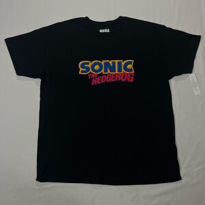 Sonic the Hedgehog Black T-Shirt, Vintage-Retro-Sega (BRAND NEW CONDITION) 90’s